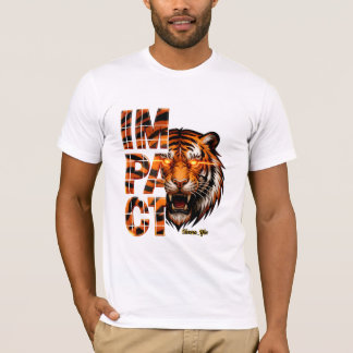 Tiger 'IMPACT' - Djärv svart guld-estetik T Shirt