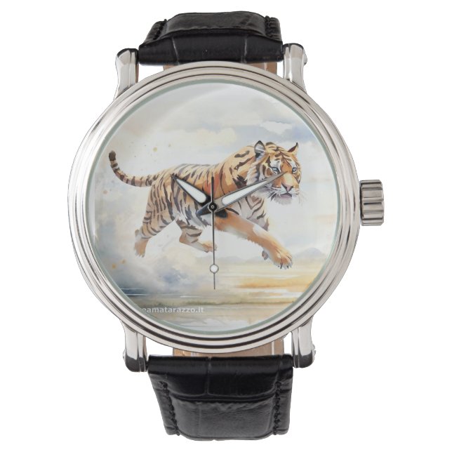 Tiger in Action Armbandsur (Framsida)