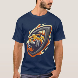 Tiger in fire ring t shirt