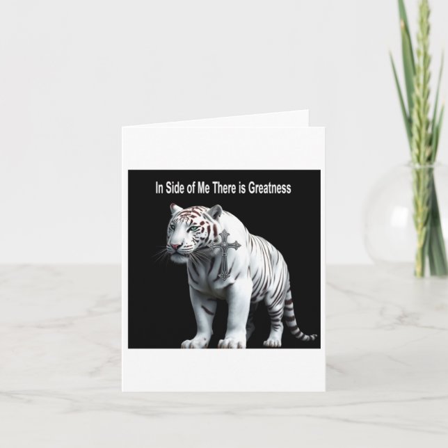 Tiger - inom mig finns det en stor fästpunkt. kort (Framsida)