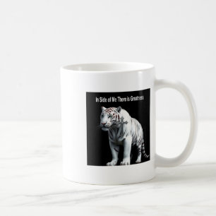 Tiger - Inom Mig Finns Storhet Klistermärke Kaffemugg