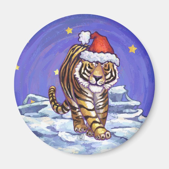 Tiger jul magnet (Framsidan)