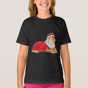 Tiger jul Santa hatt T Shirt
