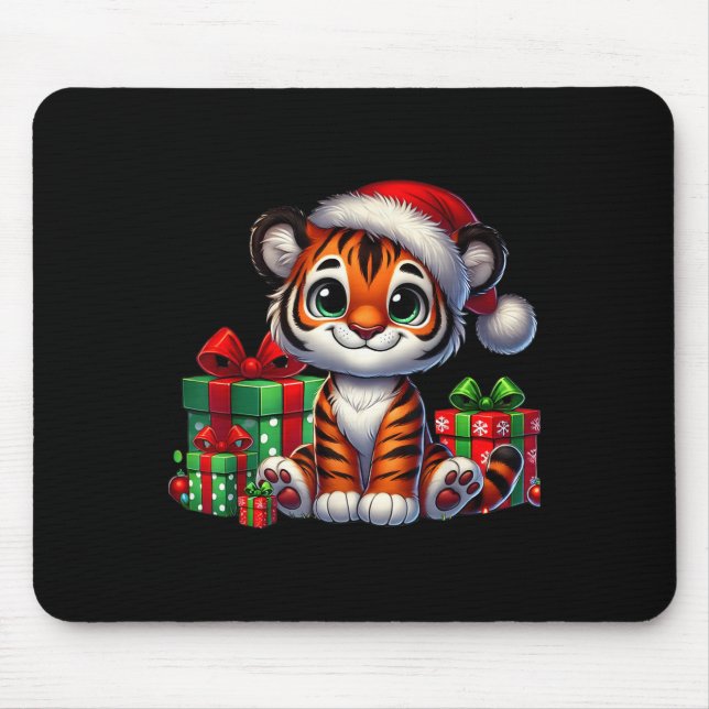 Tiger Julafton Lighting Santa Hat Tiger jul Musmatta (Framsidan)