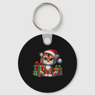 Tiger Julafton Lighting Santa Hat Tiger jul Nyckelring