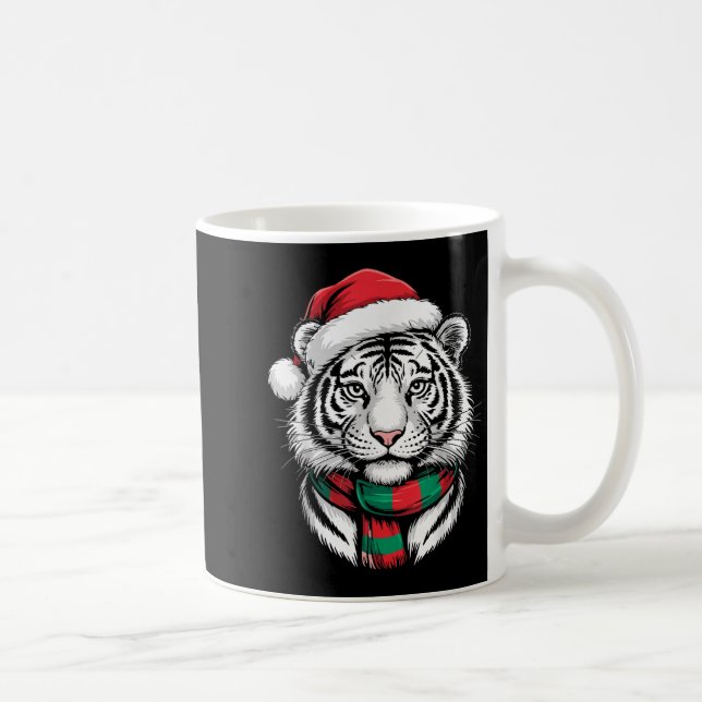 Tiger Julafton Santa Hat F juldräkt Kaffemugg (Höger)