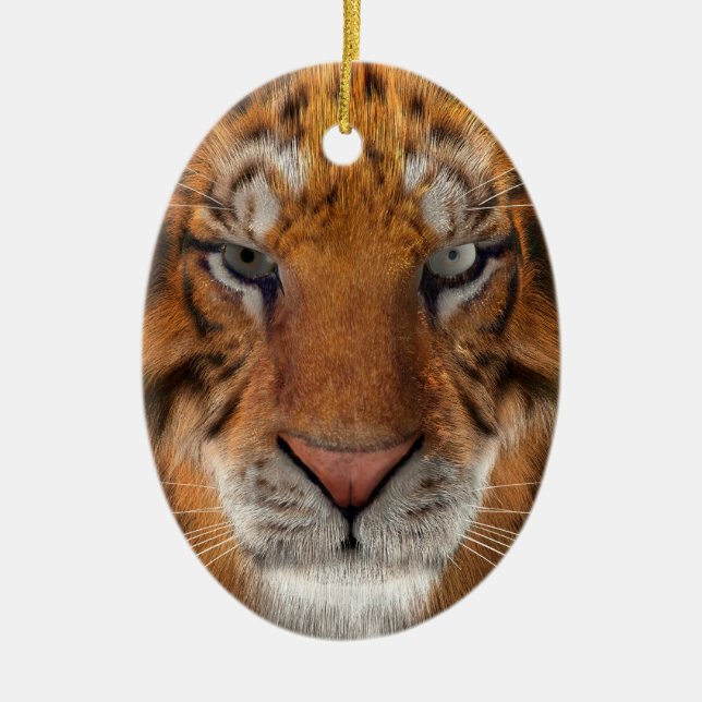 Tiger Julgransprydnad Keramik (Framsidan)