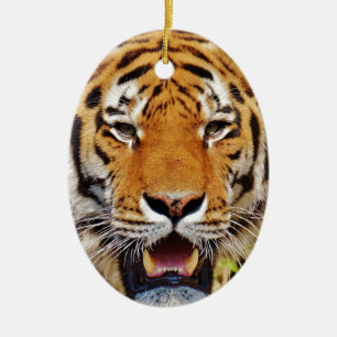 Tiger Julgransprydnad Keramik