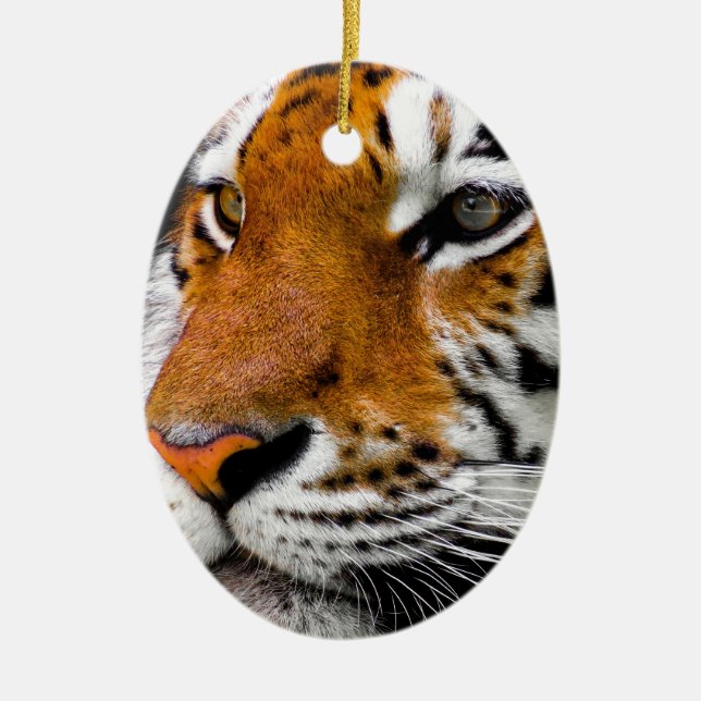 Tiger Julgransprydnad Keramik (Framsidan)