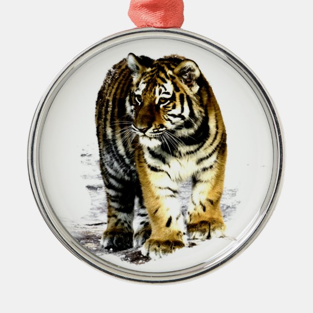 Tiger Julgransprydnad Metall (Framsidan)