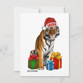 Tiger - julkort