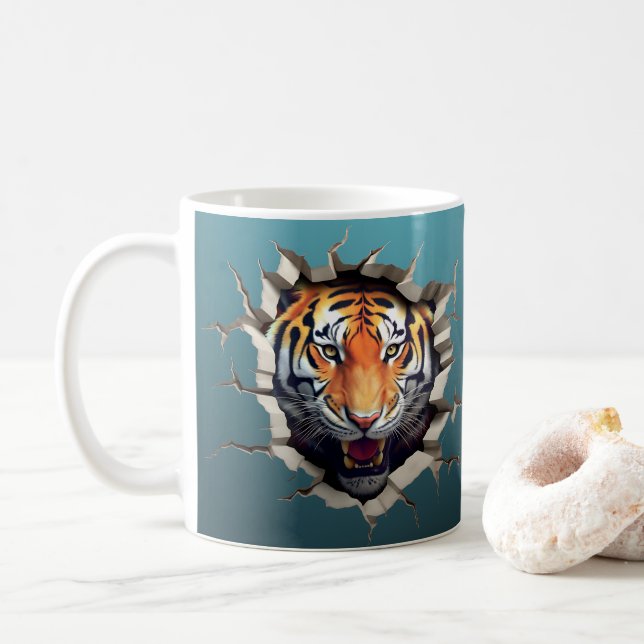 Tiger Jungle Breing Out Kaffemugg (Med munk)