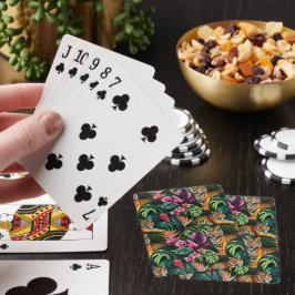 Tiger Jungle Drömmar Sömlös Ytmönster Casinokort