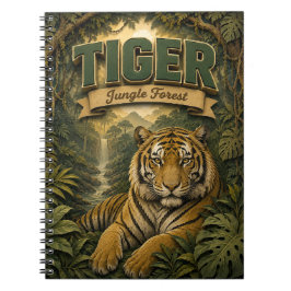 Tiger Jungle Forest POPCUT Anteckningsbok