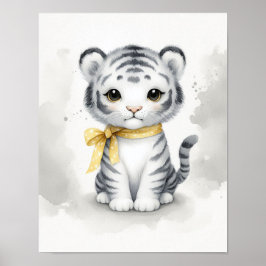 Tiger Jungle Nursery Wall Art Poster