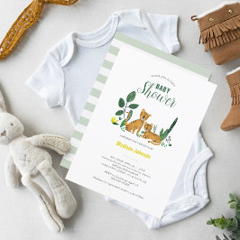 Tiger Jungle Pojke | Djur | Baby Shower Kort