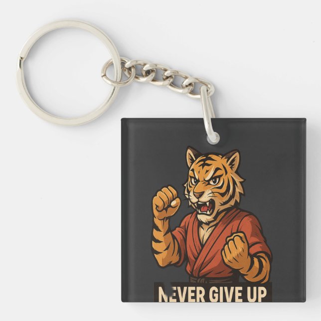 Tiger kampsport - Aldrig ge upp motivation  (Framsidan)