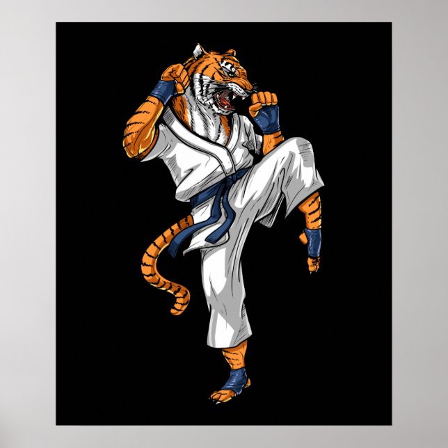 Tiger Karate Poster (Framsidan)
