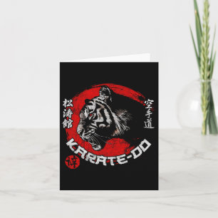 Tiger Karate Symbol Shotokan Dojo Training Kanji J Kort