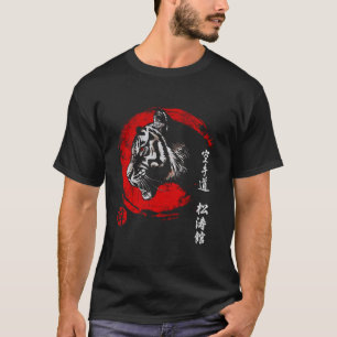 Tiger Karate Symbol shotokan Dojo träning kanji J T Shirt