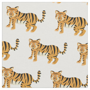 Tiger Kattunge Tyg