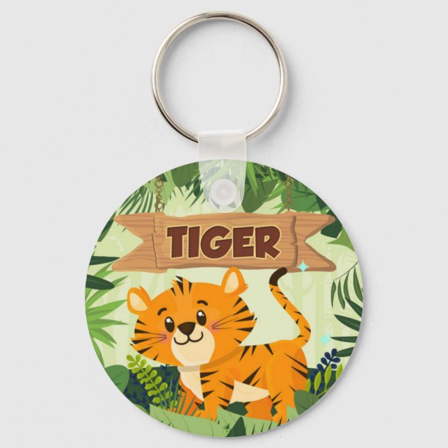 Tiger Keychain Nyckelring (Framsida)