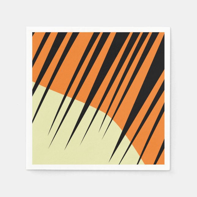 Tiger Kids Safari Birthday Pappersservett (Framsidan)