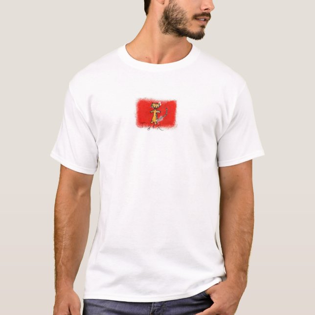 Tiger - kinesen undertecknar tee (Framsida)