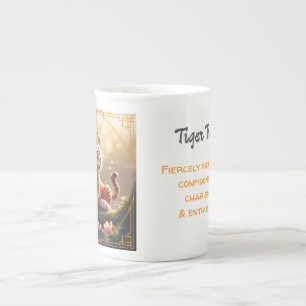 Tiger - Kinesisk Zodiak  Benporslin Mugg