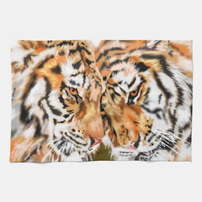Tiger Kitchen Towel par Tigers Kökshandduk (Horisontell)