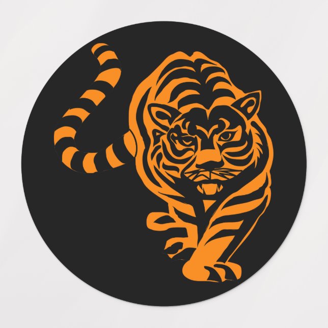 Tiger Klistermärke (Design 1)