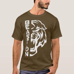 Tiger KopfBeast on Fitness Gym Motivation Fitness T Shirt