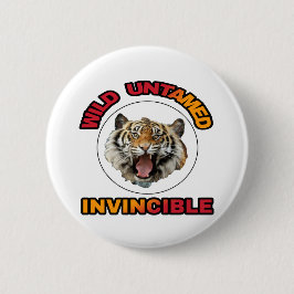 Tiger kung i djungeln och alla djur knapp