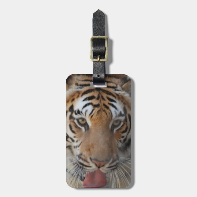 Tiger Kysser Bagage Tag Bagagebricka (Vertikal Framsida)