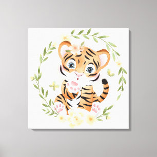 Tiger Kysser Canvastryck