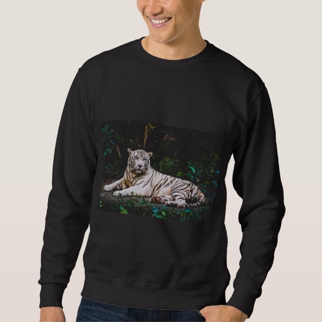 Tiger Lång Ärmad Tröja (Framsida)