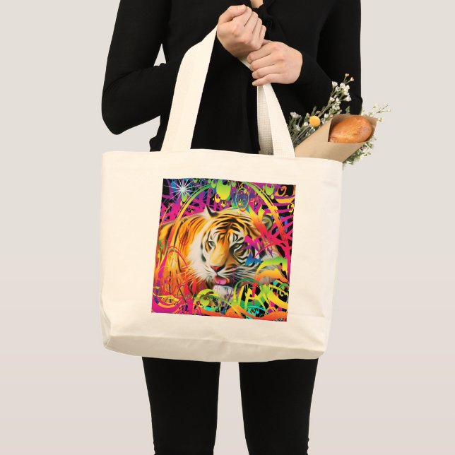 Tiger Large Tote Bag Jumbo Tygkasse (Framsida (produkt))