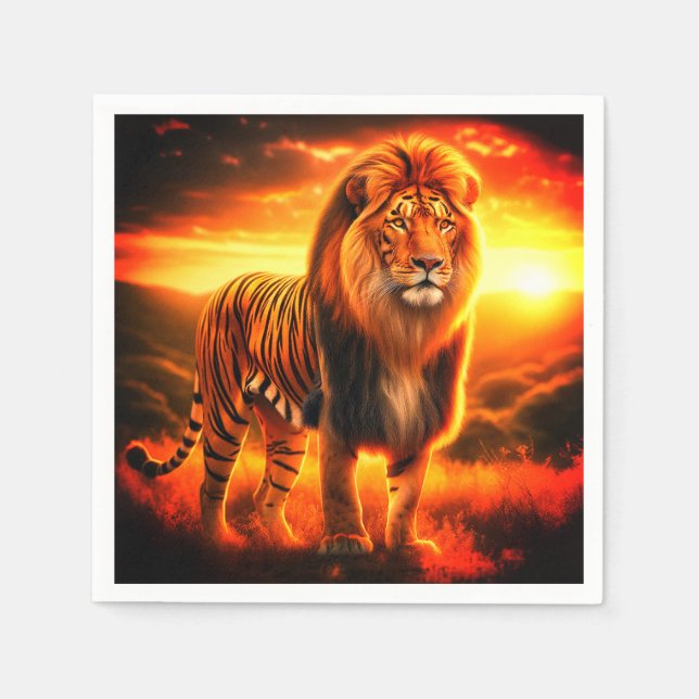 Tiger Lejon Pappersservett (Framsidan)