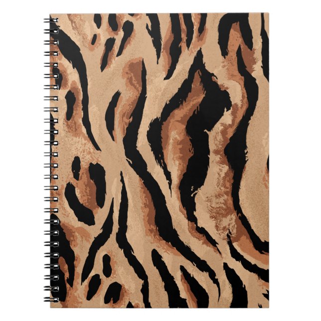 Tiger Leopard: Seamless of Animal Skin Anteckningsbok (Framsidan)