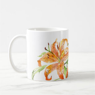 Tiger lilies blommor mugg