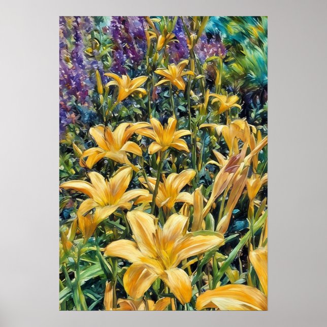 Tiger Lilies in Grease Paints (Patels) Poster (Framsidan)