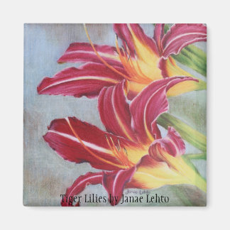 Tiger Lilies Magnet
