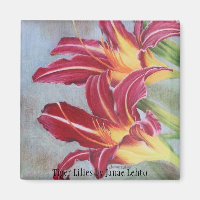 Tiger Lilies Magnet (Framsidan)