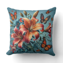 Tiger Lilis with Butterflies