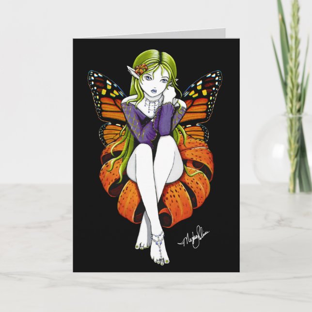 Tiger Lillith Flower Fairy Card Kort (Framsida)