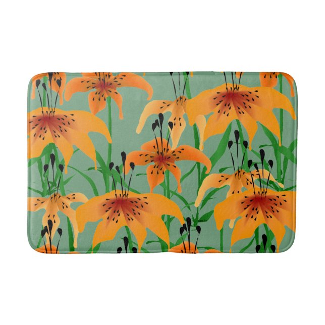 Tiger Lily Bath Mat Badrumsmatta (Framsidan)