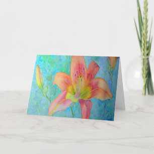 Tiger Lily Birthday Card Kort