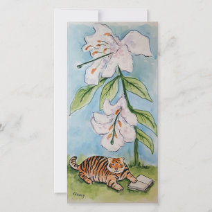 Tiger Lily-bokmärkekort