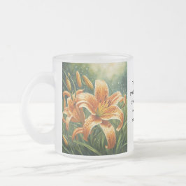 Tiger Lily Frostad Glasmugg