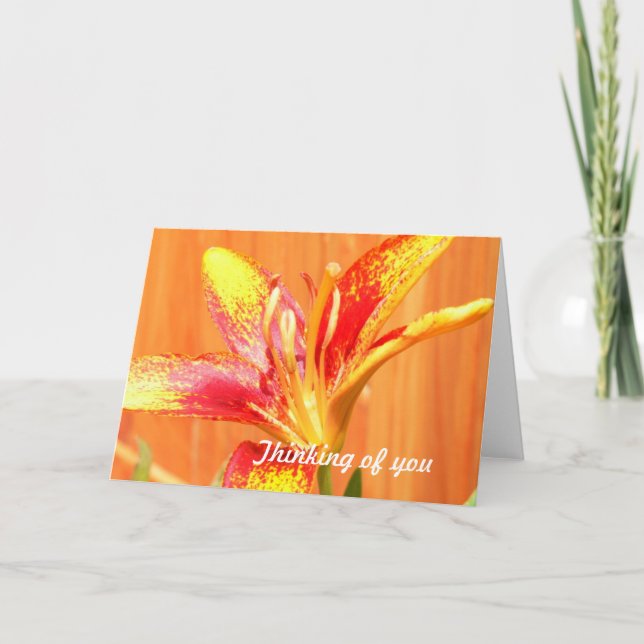 Tiger Lily Greeting Cards Kort (Framsida)